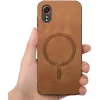 Coque arrière Phonesta Retro Vegan Leather MagSafe pour Samsung Galaxy Xcover 7 - Marron 2