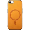 Coque arrière Phonesta Retro Vegan Leather MagSafe pour Apple iPhone 17e/16e - Orange 1