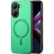 Coque arrière Phonesta Retro Vegan Leather MagSafe pour Xiaomi Poco X7 Pro - Vert