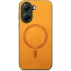 Coque arrière Phonesta Retro Vegan Leather MagSafe pour Xiaomi Poco X7 Pro - Orange 2