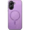 Coque arrière Phonesta Retro Vegan Leather MagSafe pour Xiaomi Poco X7 Pro - Violet 2