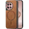 Coque arrière Phonesta Retro Vegan Leather MagSafe pour OnePlus 12R - Marron