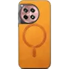 Coque arrière Phonesta Retro Vegan Leather MagSafe pour OnePlus 12R - Orange 2