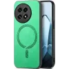 Coque arrière Phonesta Retro Vegan Leather MagSafe pour OnePlus 13 - Vert