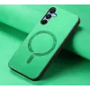 Coque arrière Phonesta Retro Vegan Leather MagSafe pour Samsung Galaxy A16 - Vert 4