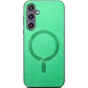 Coque arrière Phonesta Retro Vegan Leather MagSafe pour Samsung Galaxy S24 FE - Vert 1