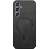 Coque arrière Phonesta Retro Vegan Leather MagSafe pour Samsung Galaxy S24 FE - Noir 2