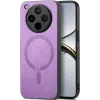 Coque arrière Phonesta Retro Vegan Leather MagSafe pour Oppo Find X8 Pro - Violet