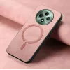 Coque arrière Phonesta Retro Vegan Leather MagSafe pour Oppo Reno12 F/Reno12 FS - Rose 4