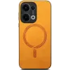 Coque arrière Phonesta Retro Vegan Leather MagSafe pour Oppo Reno13 - Orange 2