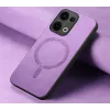 Coque arrière Phonesta Retro Vegan Leather MagSafe pour Oppo Reno13 - Violet 4