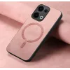 Coque arrière Phonesta Retro Vegan Leather MagSafe pour Oppo Reno13 - Rose 4