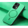 Coque arrière Phonesta Retro Vegan Leather MagSafe pour Oppo Reno13 Pro - Vert 4