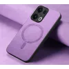 Coque arrière Phonesta Retro Vegan Leather MagSafe pour Oppo Reno13 Pro - Violet 4
