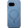 Coque arrière Phonesta Retro Vegan Leather MagSafe pour Google Pixel 9a - Bleu 2
