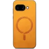 Coque arrière Phonesta Retro Vegan Leather MagSafe pour Google Pixel 9a - Orange 2