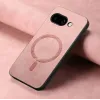 Coque arrière Phonesta Retro Vegan Leather MagSafe pour Google Pixel 9a - Rose 4