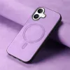 Coque arrière Phonesta Retro Vegan Leather MagSafe pour Apple iPhone 16 - Violet 2