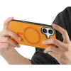 Coque arrière Phonesta Retro Vegan Leather MagSafe pour Apple iPhone 16 Plus - Orange 4