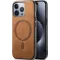 Coque arrière Phonesta Retro Vegan Leather MagSafe pour Apple iPhone 16 Pro - Marron