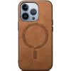 Coque arrière Phonesta Retro Vegan Leather MagSafe pour Apple iPhone 16 Pro Max - Marron 3