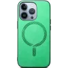 Coque arrière Phonesta Retro Vegan Leather MagSafe pour Apple iPhone 16 Pro Max - Vert 3