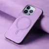 Coque arrière Phonesta Retro Vegan Leather MagSafe pour Apple iPhone 16 Pro Max - Violet 2