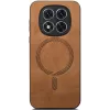 Coque arrière Phonesta Retro Vegan Leather MagSafe pour Xiaomi Redmi Note 14 Pro Plus - Marron 3