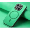 Coque arrière Phonesta Retro Vegan Leather MagSafe pour Xiaomi Redmi Note 14 Pro Plus - Vert 2