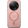 Coque arrière Phonesta Retro Vegan Leather MagSafe pour Xiaomi Redmi A3 - Rose 3