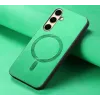 Coque arrière Phonesta Retro Vegan Leather MagSafe pour Samsung Galaxy A36/A56 - Vert 4