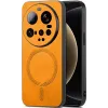 Coque arrière Phonesta Retro Vegan Leather MagSafe pour Xiaomi 15 Ultra - Orange 0