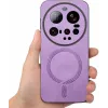 Coque arrière Phonesta Retro Vegan Leather MagSafe pour Xiaomi 15 Ultra - Violet 2