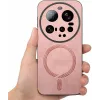 Coque arrière Phonesta Retro Vegan Leather MagSafe pour Xiaomi 15 Ultra - Rose 2
