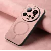Coque arrière Phonesta Retro Vegan Leather MagSafe pour Xiaomi 15 Ultra - Rose 3