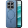 Coque arrière Phonesta Retro Vegan Leather MagSafe pour Xiaomi Redmi Note 14 Pro 5G / Xiaomi Poco X7 - Bleu