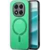 Coque arrière Phonesta Retro Vegan Leather MagSafe pour Xiaomi Redmi Note 14 Pro 5G / Xiaomi Poco X7 - Vert