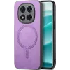 Coque arrière Phonesta Retro Vegan Leather MagSafe pour Xiaomi Redmi Note 14 Pro 5G / Xiaomi Poco X7 - Violet