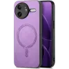 Coque arrière Phonesta Retro Vegan Leather MagSafe pour Xiaomi Poco F7 Ultra - Violet