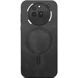 Coque arrière Phonesta Retro Vegan Leather MagSafe pour Nothing Phone (3a) Pro - Noir