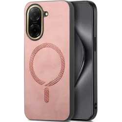 Coque arrière Phonesta Retro Vegan Leather MagSafe pour Xiaomi Redmi A5 171.7mm - Rose