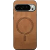 Coque arrière Phonesta Retro Vegan Leather MagSafe pour Google Pixel 10 Pro XL - Marron 2