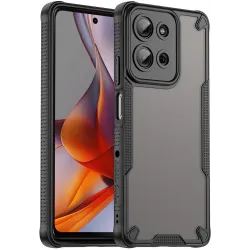 Coque arrière Phonesta Shockproof Armor pour Motorola Moto G75 - Noir