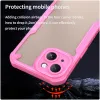 Coque arrière Phonesta Shockproof Armor pour Apple iPhone 15 Plus - Rose 4