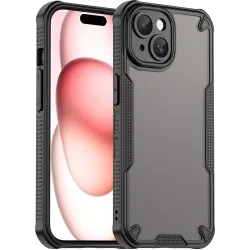 Coque arrière Phonesta Shockproof Armor pour Apple iPhone 15 Plus - Noir