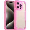 Coque arrière Phonesta Shockproof Armor pour Apple iPhone 15 Pro - Rose