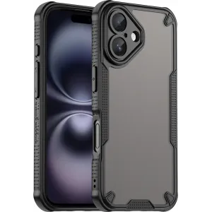 Coque arrière Phonesta Shockproof Armor pour Apple iPhone 16 - Noir