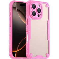 Coque arrière Phonesta Shockproof Armor pour Apple iPhone 16 Pro - Rose