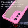 Coque arrière Phonesta Shockproof Armor pour Samsung Galaxy S23 - Rose 4