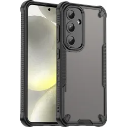 Coque arrière Phonesta Shockproof Armor pour Samsung Galaxy S25/S24 - Noir
